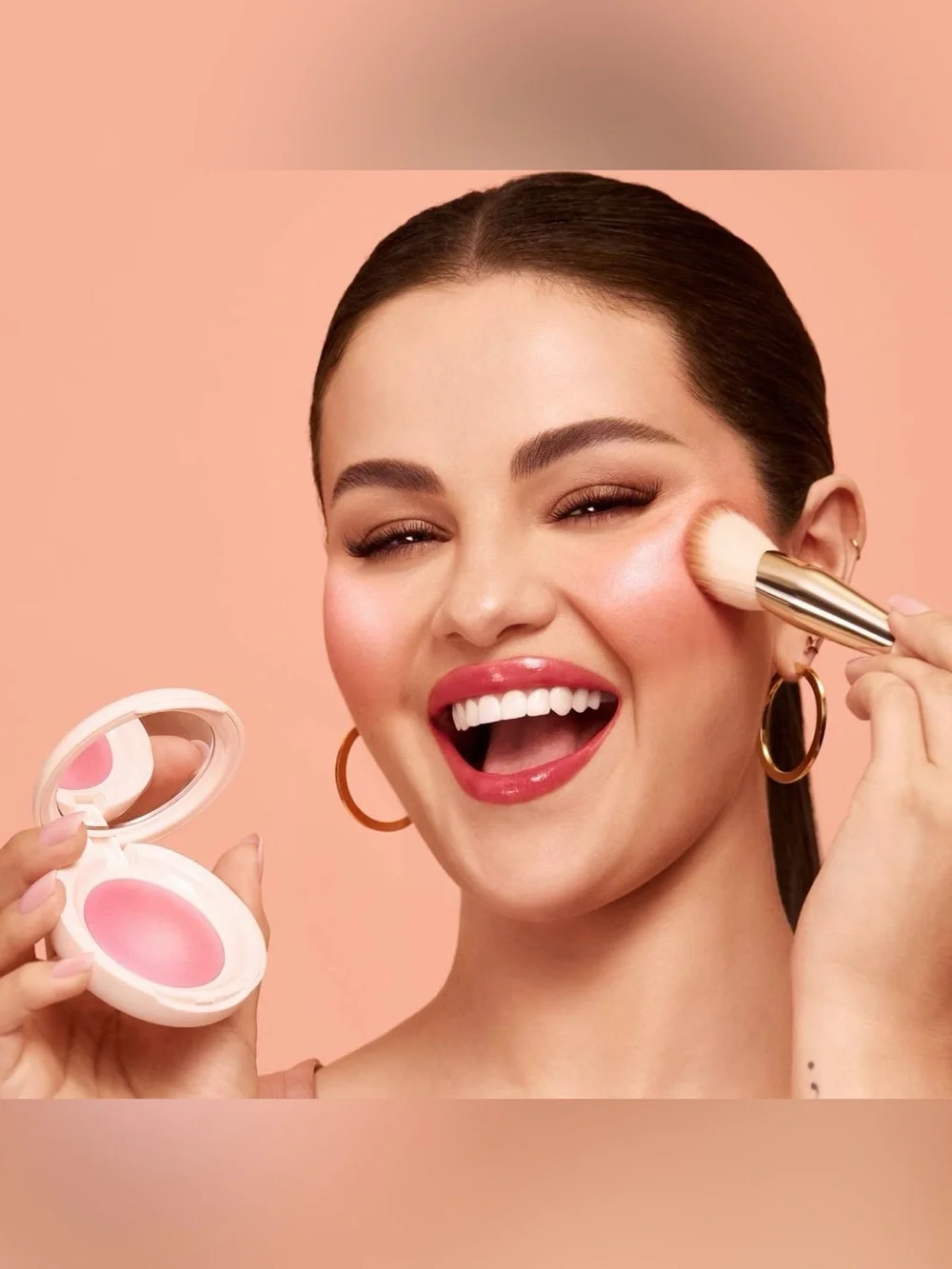 RARE BEAUTY BY SELENA GOMEZ Soft Pinch Luminous Powder Blush in Happy Cool Pink